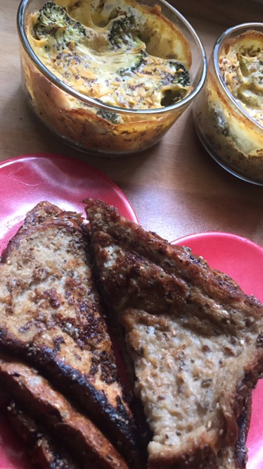 Vegan French Toast and Breakfast casserole 